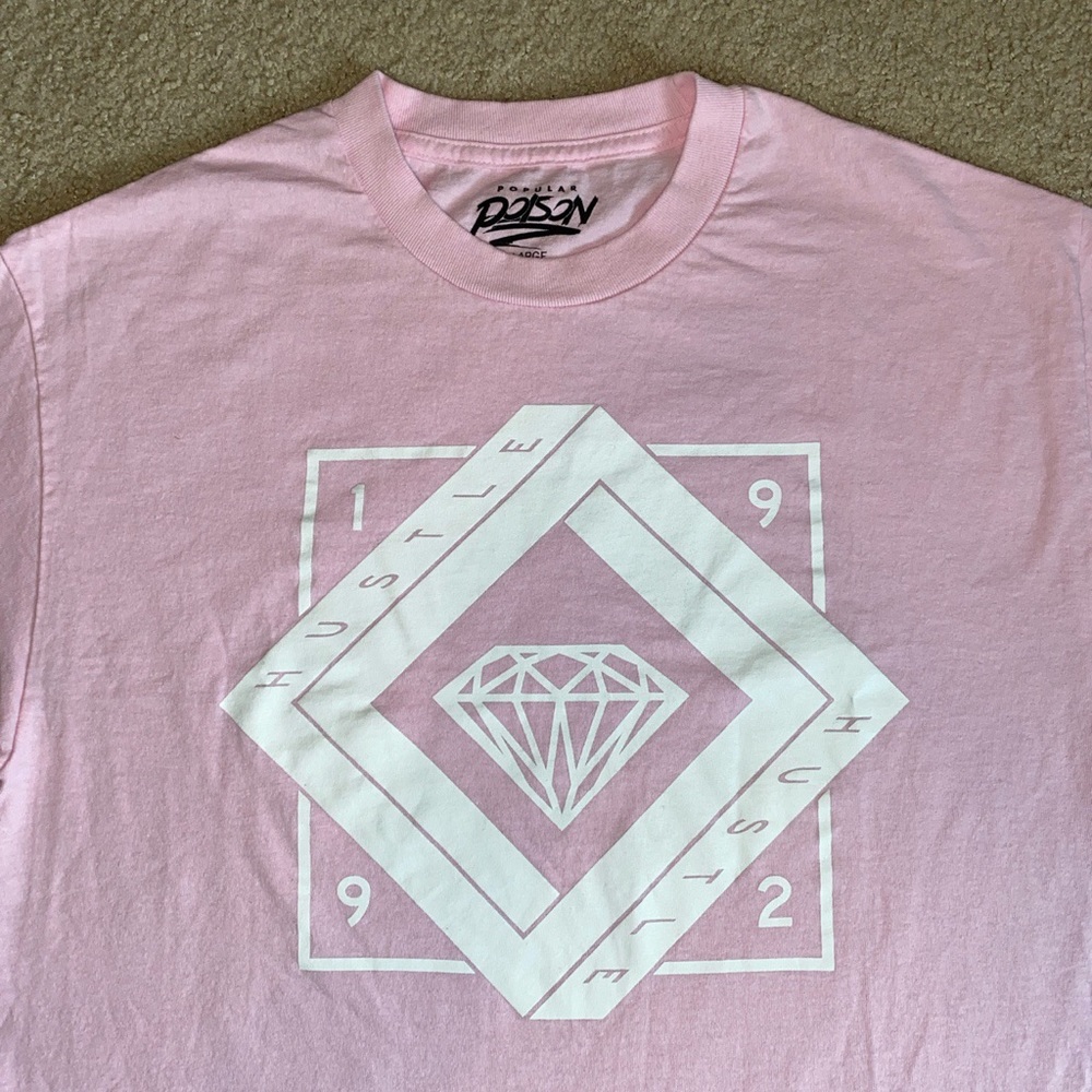Popular Poison hustle 1992 pink shirt men’s large